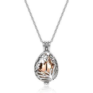 Rose Gold Stainless Steel Butterfly Urn Necklace for Ashes Memorial Locket Penda